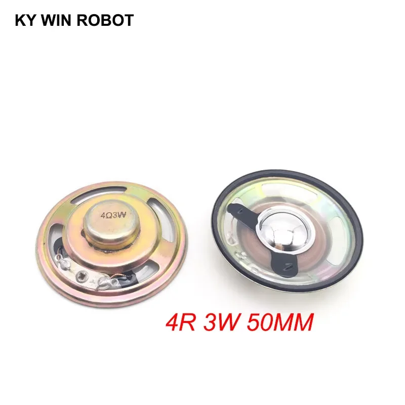 2pcs/lot New Ultra-thin speaker waterproof 4 ohms 3 watt 3W 4R speaker Diameter 50MM 5CM thickness 12.5MM IC Electronic componen