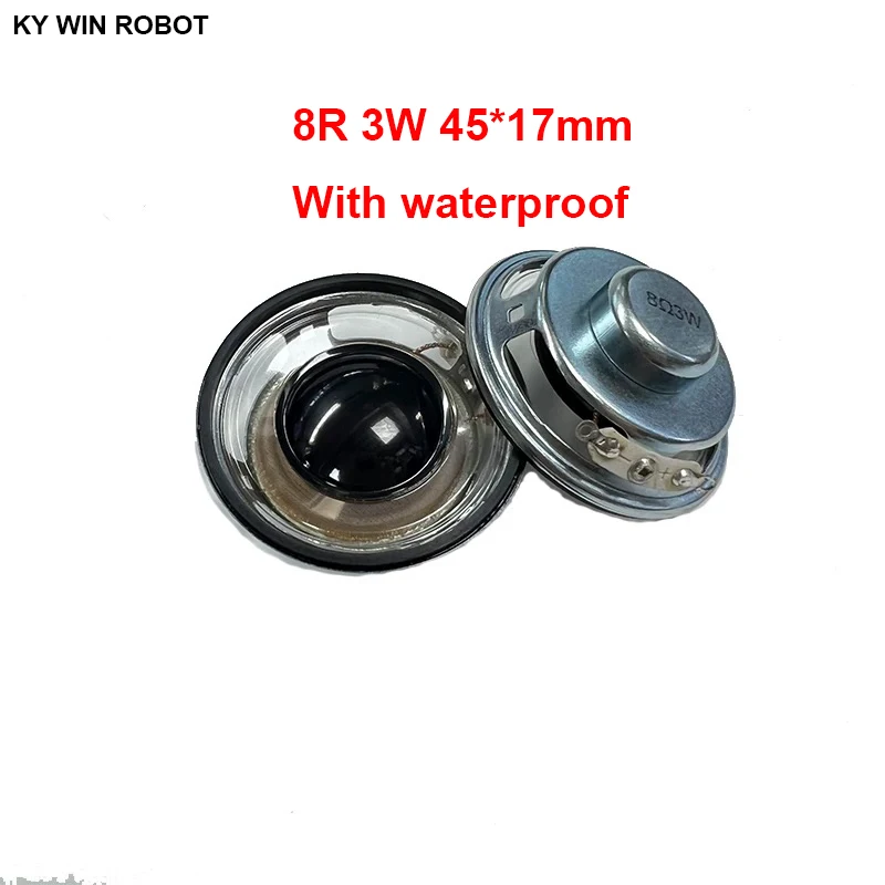 2pcs/lot New Ultra-thin Speaker Waterproof 8 Ohms 3 Watt 3W 8R Speaker Diameter 45MM 4.5CM Thickness 17MM IC Electronic Componen