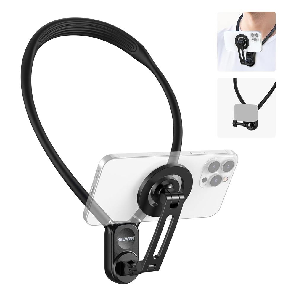 Suporte Magnético Neewer para Câmera Ação/Celular Preto