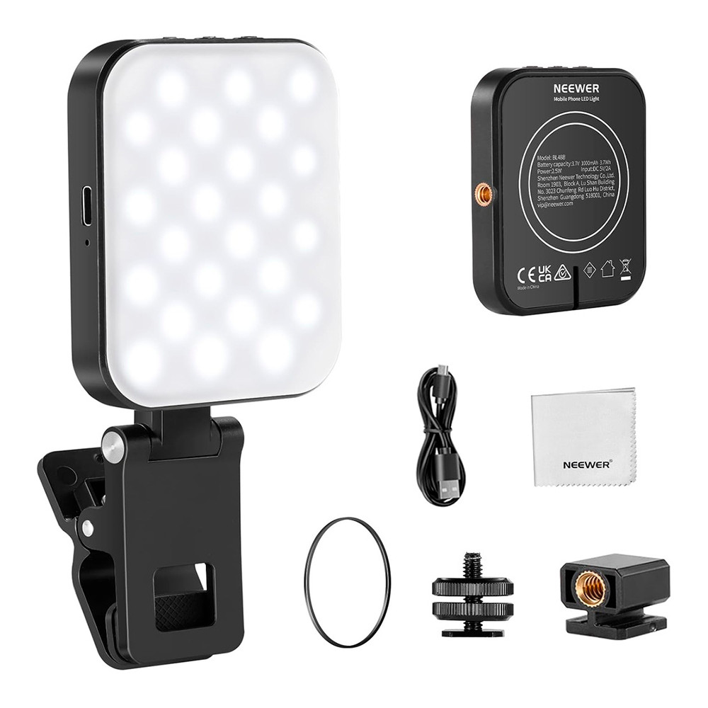 Neewer Basics Luz De Selfie Magnética Bl48b Led Portátil