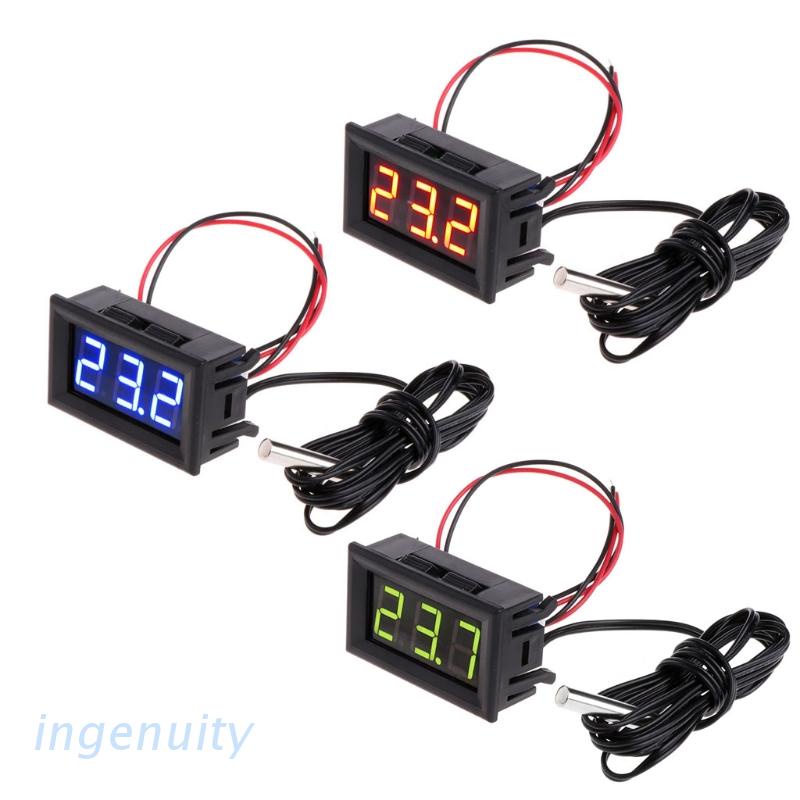 -50 ~ 110 °c for 12v Digital LED Car Temperature Monitor Panel Me