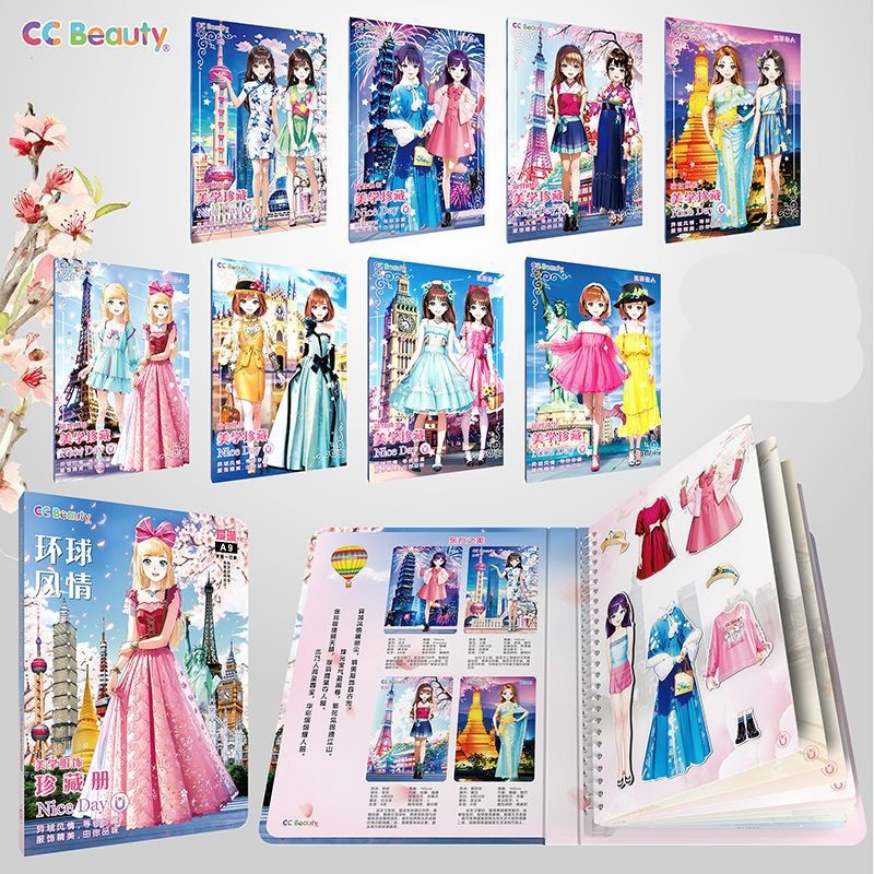 Magnetic Dress Up Baby , Princesa Magnética Vestir Bonecas De Papel Doll Magnet Jogos , Fingir E Brincar De Viagem Toy