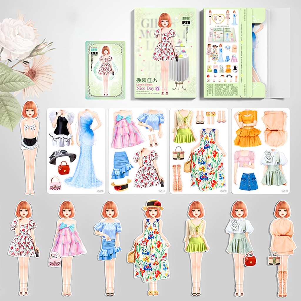 Magnetic Dress Up Baby , Princesa Magnética Vestir Bonecas De Papel Doll Magnet Jogos , Fingir E Brincar De Viagem