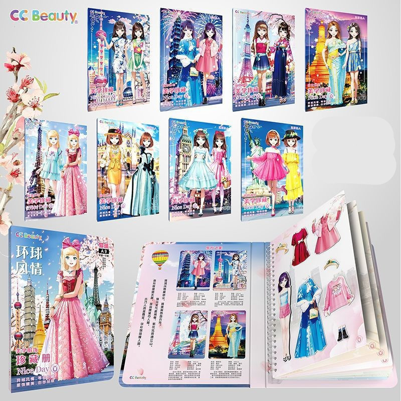 Magnetic Dress Up Baby , Princesa Magnética Vestir Bonecas De Papel Doll Magnet Jogos , Fingir E Brincar De Viagem Toy D