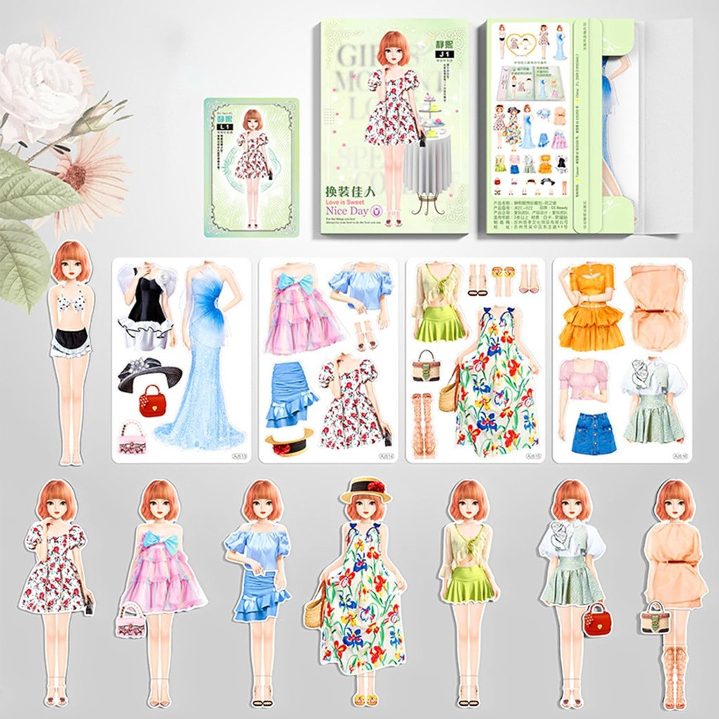 Magnetic Dress Up Baby , Princesa Magnética Vestir Bonecas De Papel Doll Magnet Jogos , Fingir E Brincar De Viagem