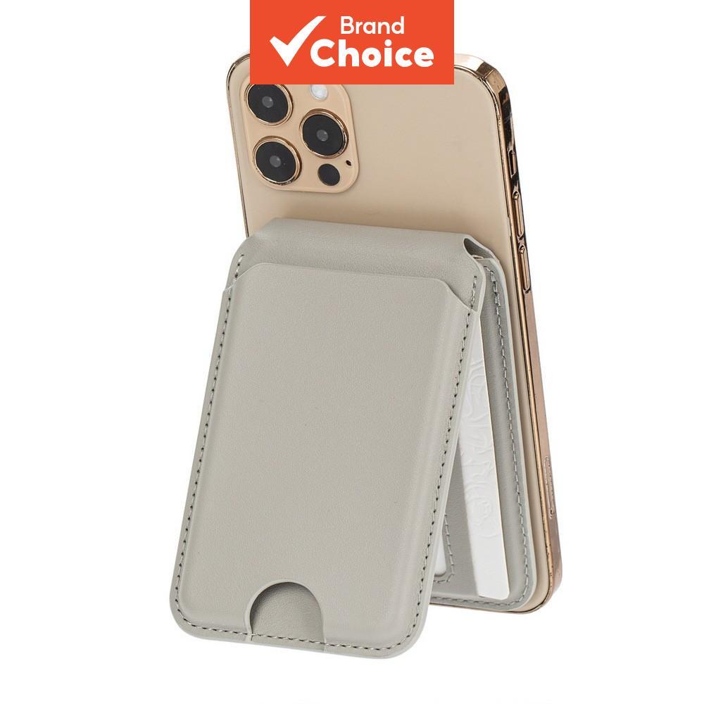 Porta-cartões magnético carteira couro premium design ultrafino suporte de telefone ideal para armazenamento de cartões