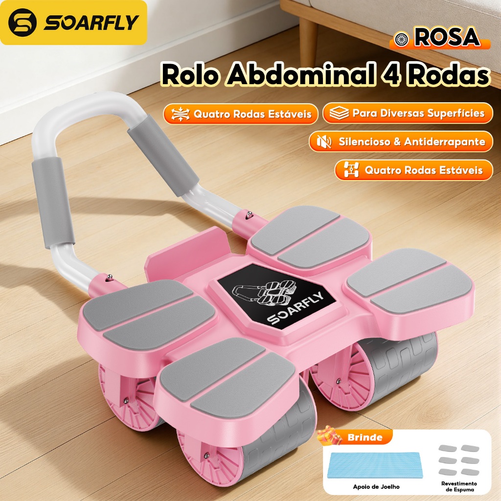 SOARFLY Automatic Rebound Abdominal Wheel | 8-Elbow Design for Core & Full Body Workout
