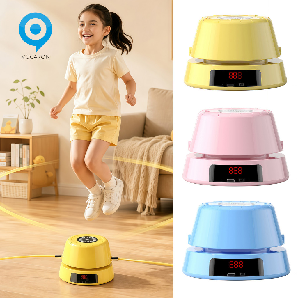 Wireless Skipping Machine Automatic Jump Rope Electric with Remote Control Led Counter – for Home Office Gym Fitness f