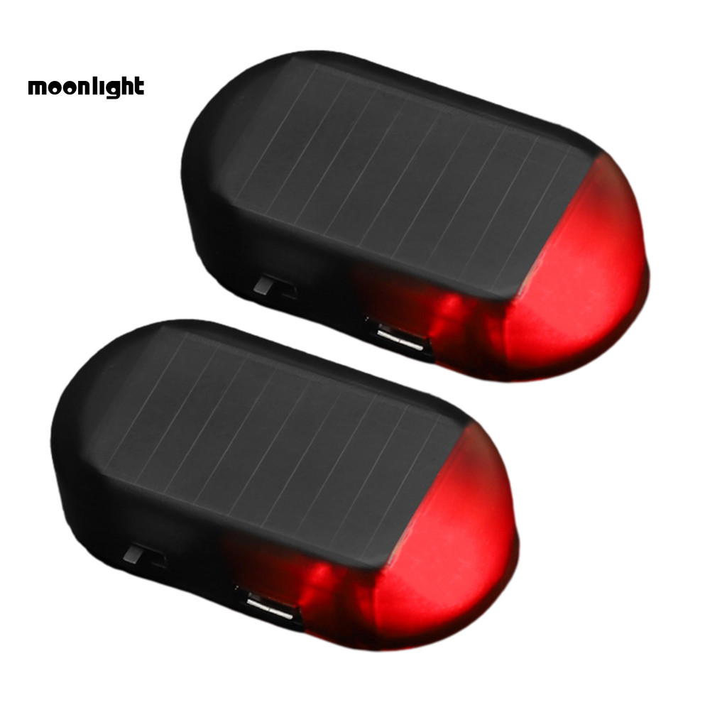 Solar-powered Car Anti-theft Warning Light Rechargeable Energy-saving Snow Removal Device for Suv Sedan Off-road Vehicle