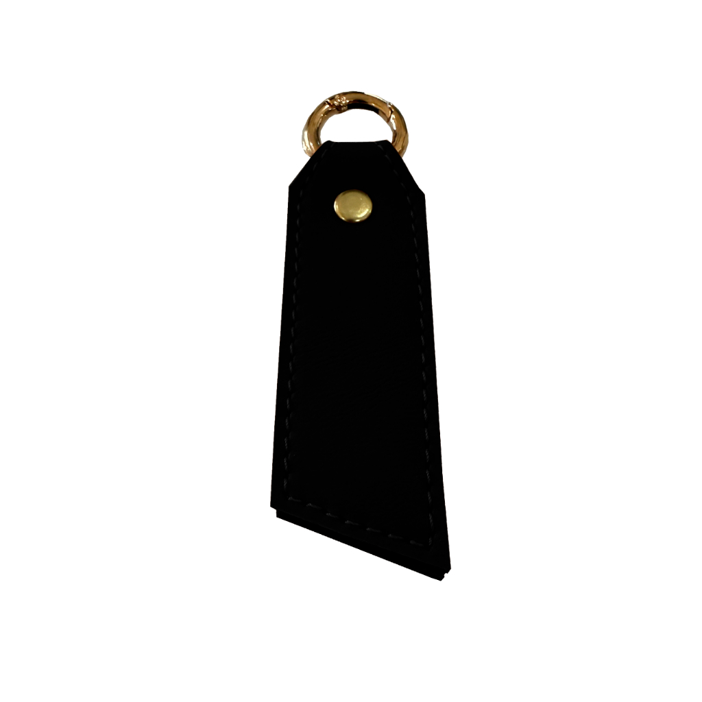 Chaveiro em Couro Ecológico Preto Premium