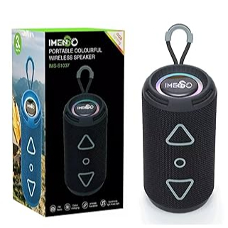 CAIXA IMENSO  Mini caixa de som Bluetooth portátil sem fio com luzes RGB, som surround estéreo