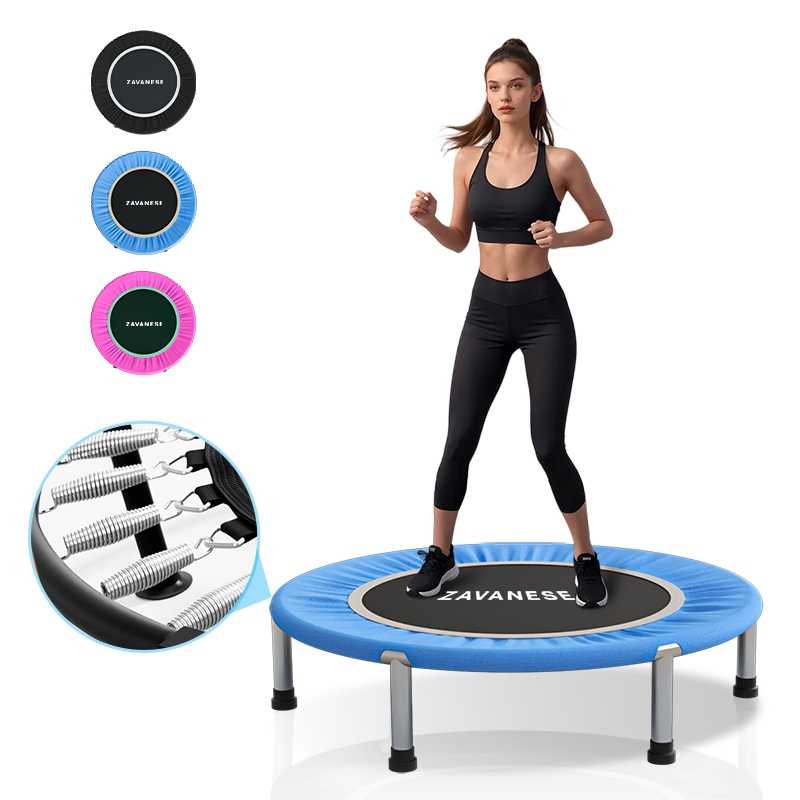 Professional Jump Trampoline With Cover Skirt Diameter 1 M 200kg Mini Reinforcement Elastic Gym Supports Fitness meter