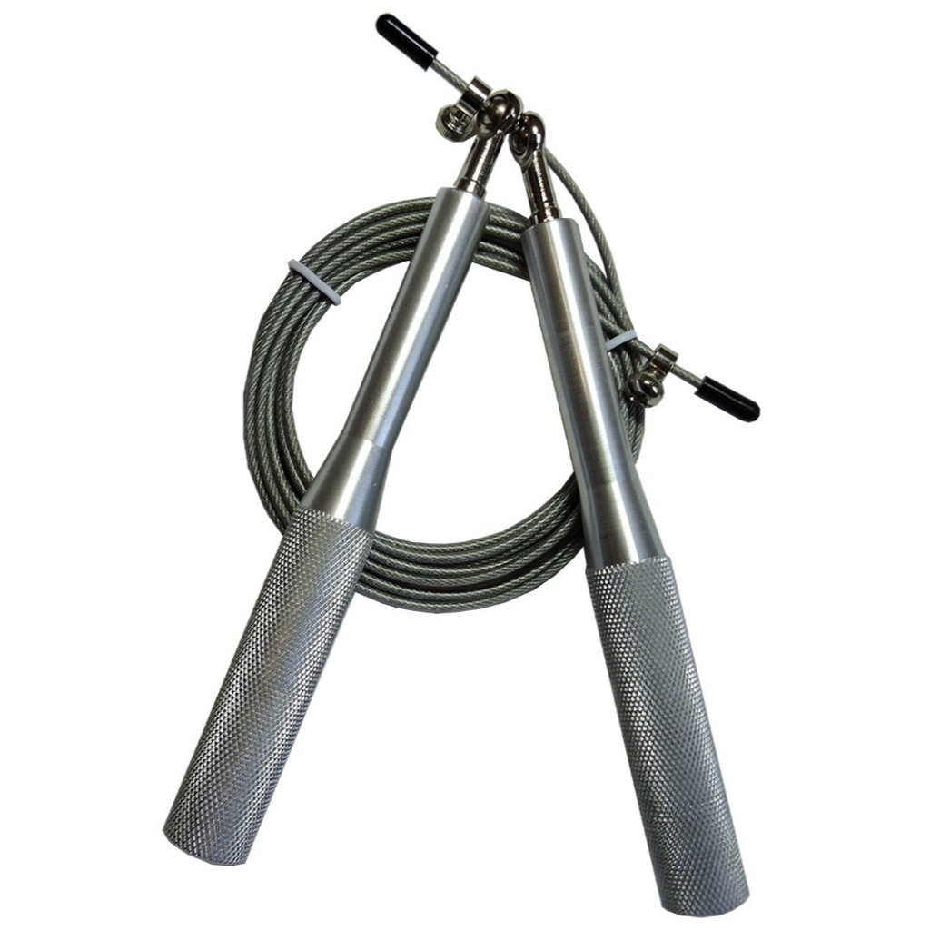 KIT 2 Corda Cross Speed Rope Professional 2 Rolamentos Metal Preta