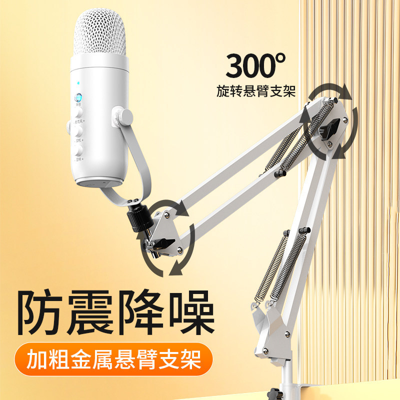 [Preferred] Desktop computer microphone for live streaming usb Microphone, sleep aid, gaming noise reduction card, recor