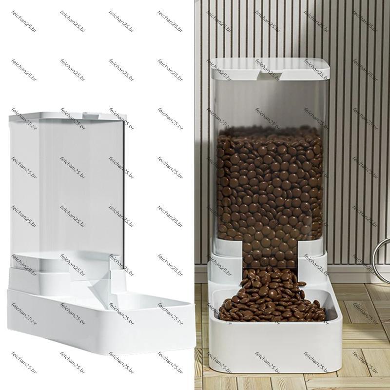 [Fast F] Alimentador Automático Para Cães Gatos E Armazenamento De Alimentos