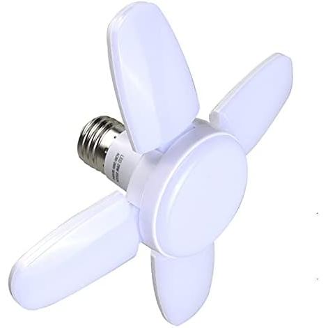 E27 LED Bulb Fan Blade Timing Lamp AC85-265V 28W Foldable Led Light Bulb Lampada for Home Ceiling Light with Remote Cont