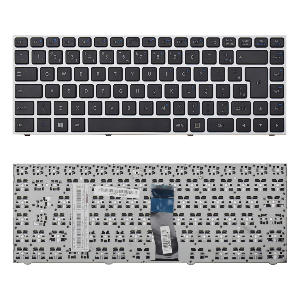 Teclado para Notebook Positivo Premium XS3210 Com Moldura
