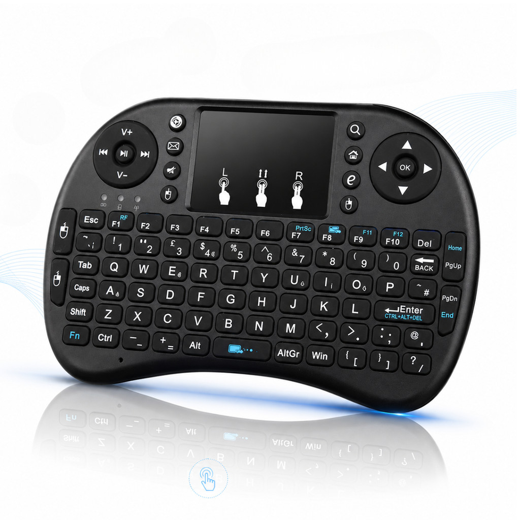Mini Teclado Controle S/ Fio P/ Tv Smart Tv Box Pc Premium