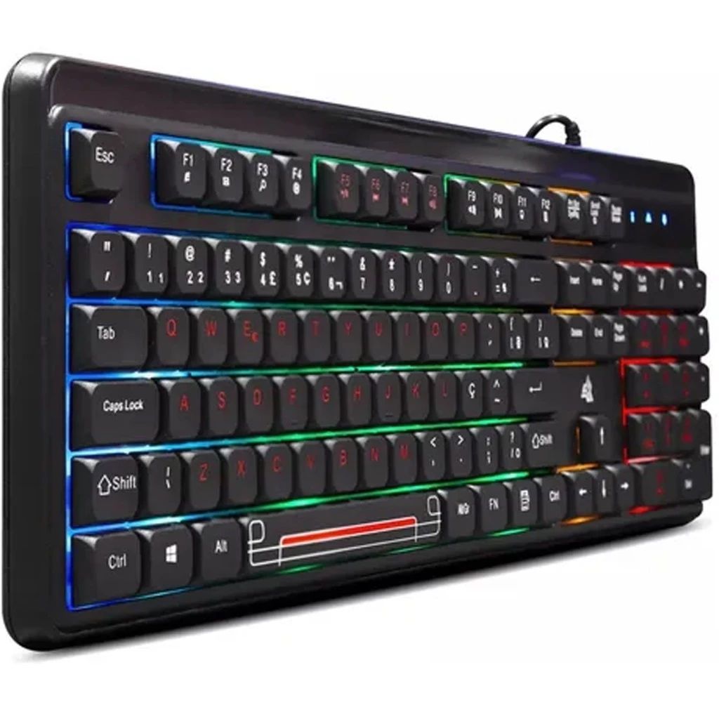 Teclado Gamer Rgb Com Fio Usb Premium