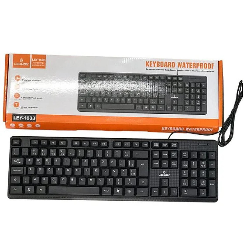 Teclado Com Fio Usb Padrão Basico Alta Qualidade Premium