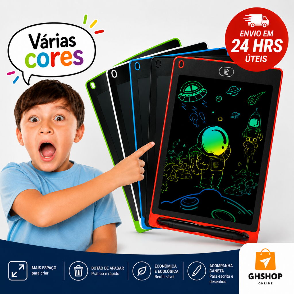 Lousa Magica Infantil Tablet Magico Grande Digital Lousa Para Desenho
