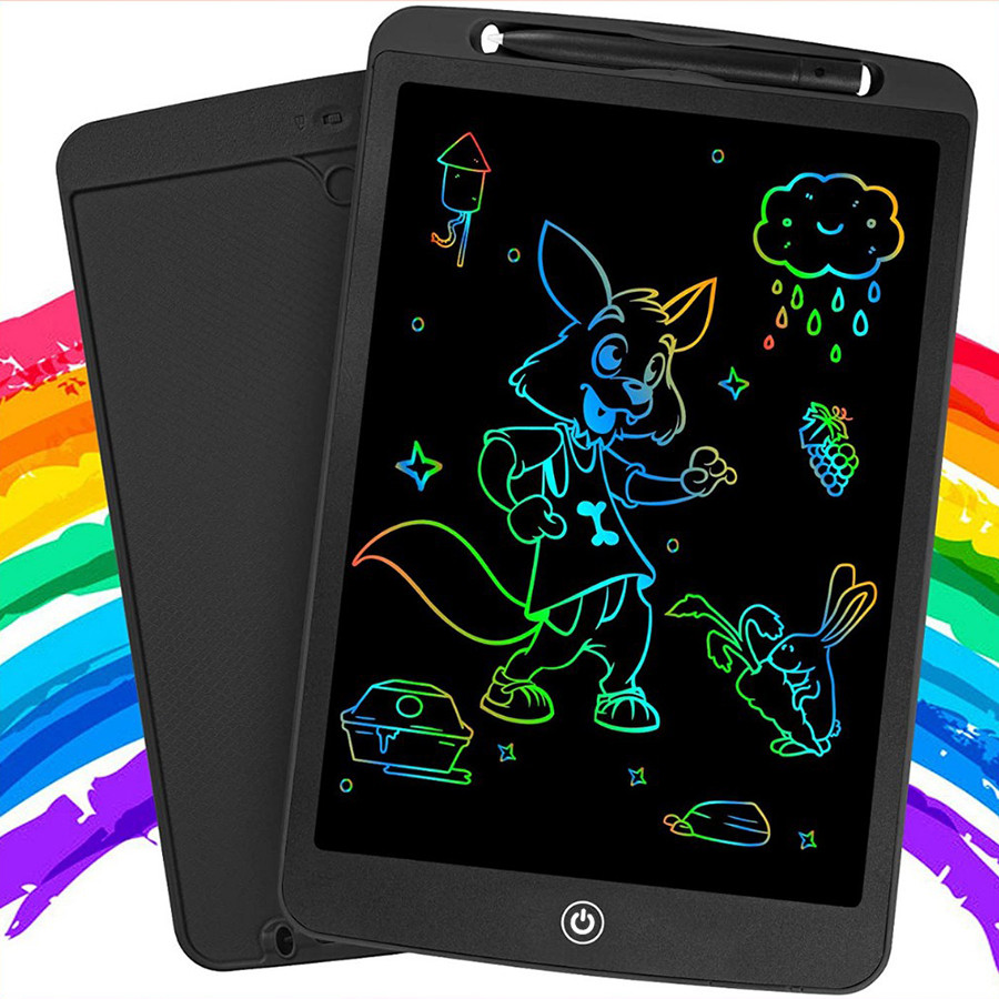 Tablet Infantil Lousa Magica Digital LCD 8,5 Para Desenho Colorido Cor:Preto