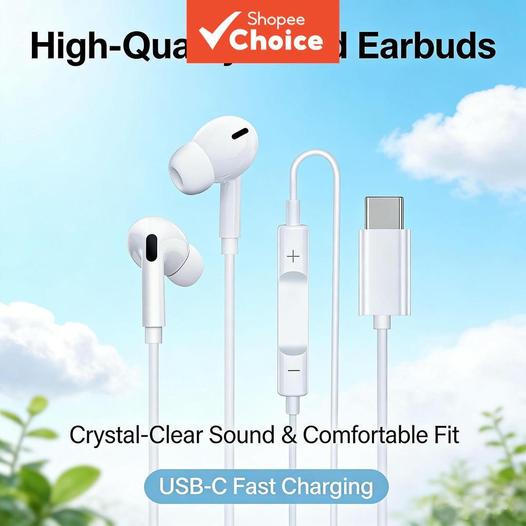 Fones De Ouvido Com Fio Tipo-C Digital DAC Chip ANC Alta Fidelidade Estéreo ENC Para Todos Os Smartphones Tablets