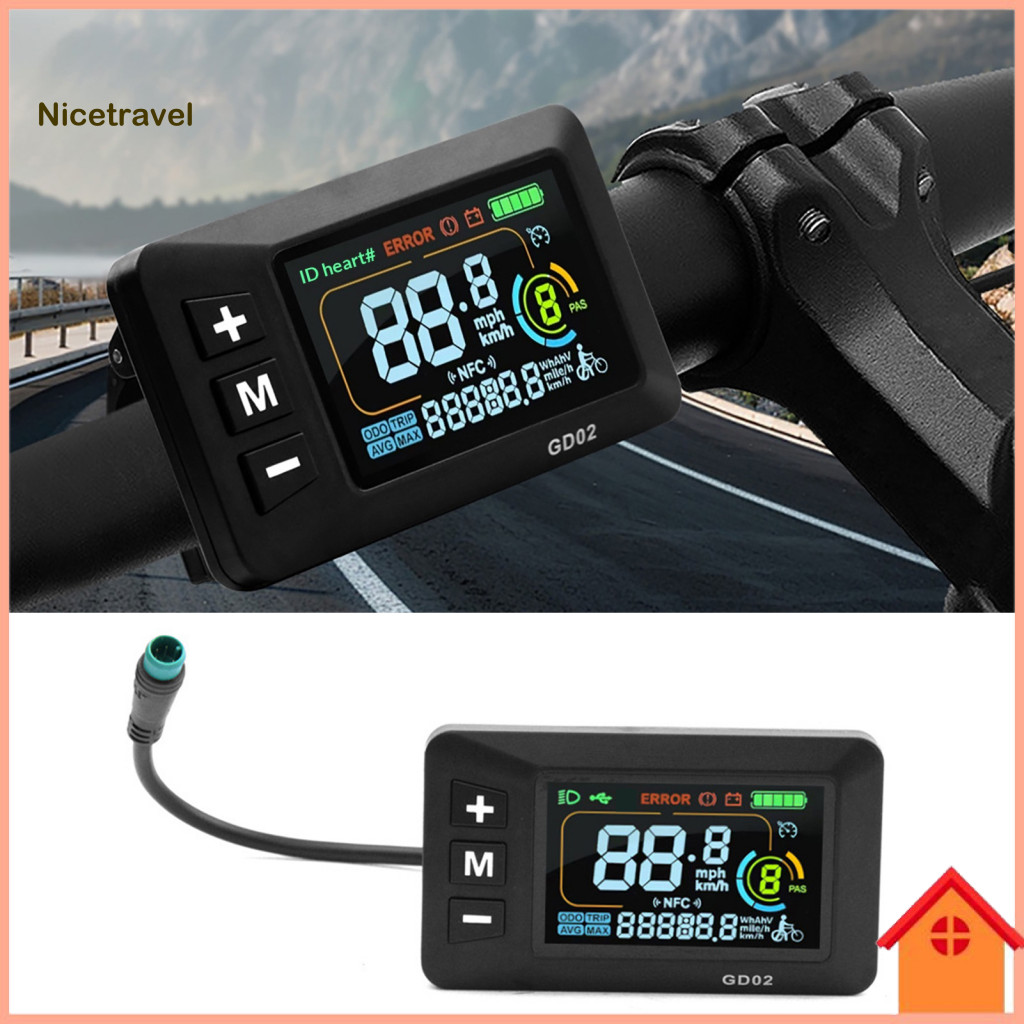 E-bike Lcd Monitor Panel with Waterproof Connector Ebike Display for Yozma 10 Electric Bike 5-pin Control Meter 22.2mm f