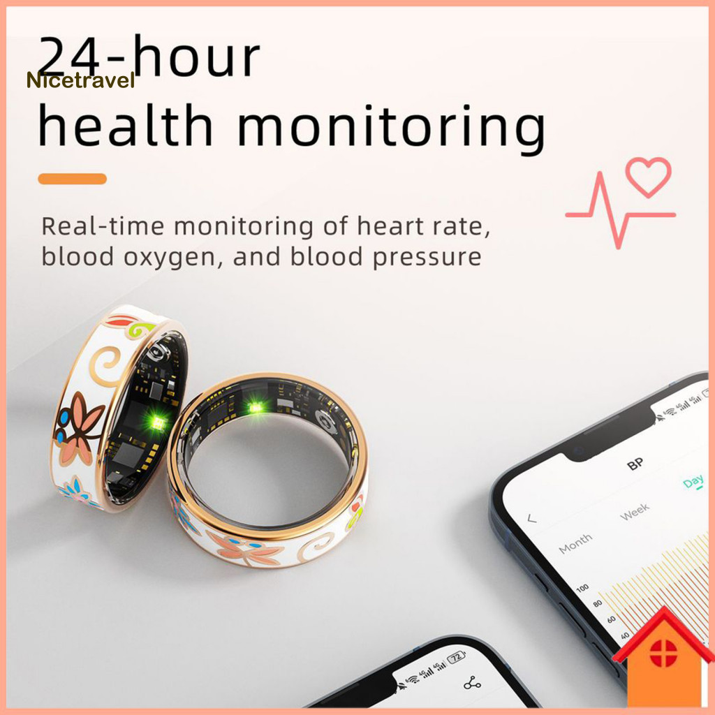 Real-time Health Monitoring Ring Multifunctional Exercise Tracker Ip68 Waterproof Bluetooth Sleep Motion Monitor Univers