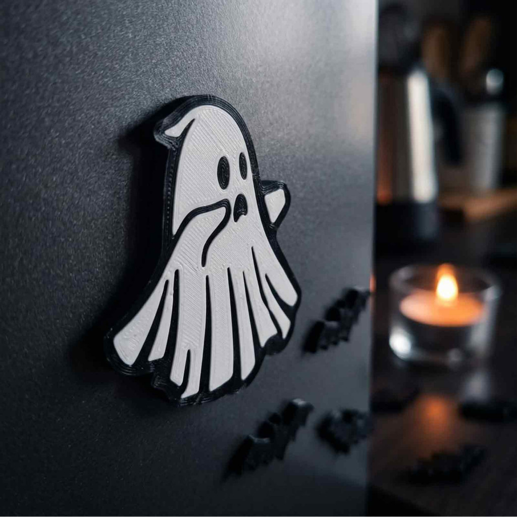1/2/3 Pcs Halloween Ghost Refrigerator Magnets 3d Printed Magnetic Decorations for Kitchen Holiday Party and Home Decor