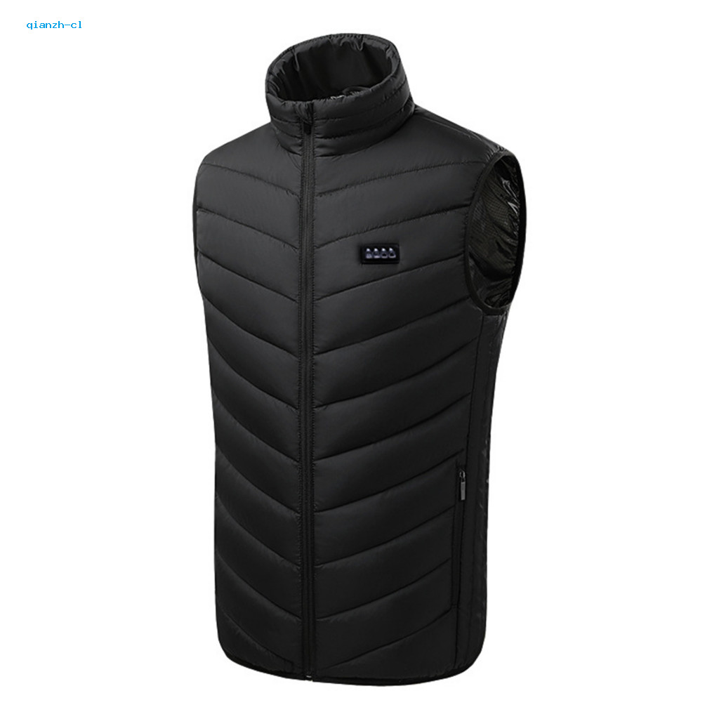 Electric Vest Advanced Technology Men Women Winter Usb Jacket 21 Heating Areas Windproof Waistcoat with Stand Collar Zip
