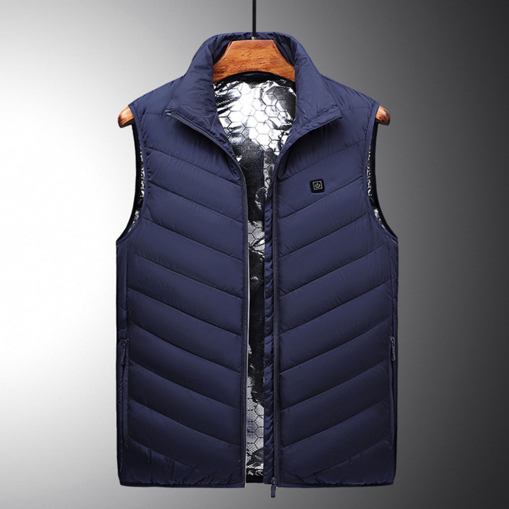 Windproof Waistcoat Adjustable Temperature Vest Unisex Usb Electric Thermal Jacket 3 Modes 2 Heating Zones Insulated wit