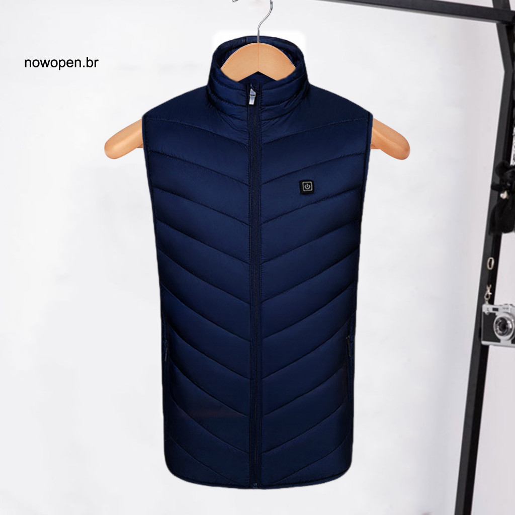 Electric Heating Vest with Three Heat Settings Waistcoat Temperature Modes Unisex Usb Thermal 3 8 for Outdoor