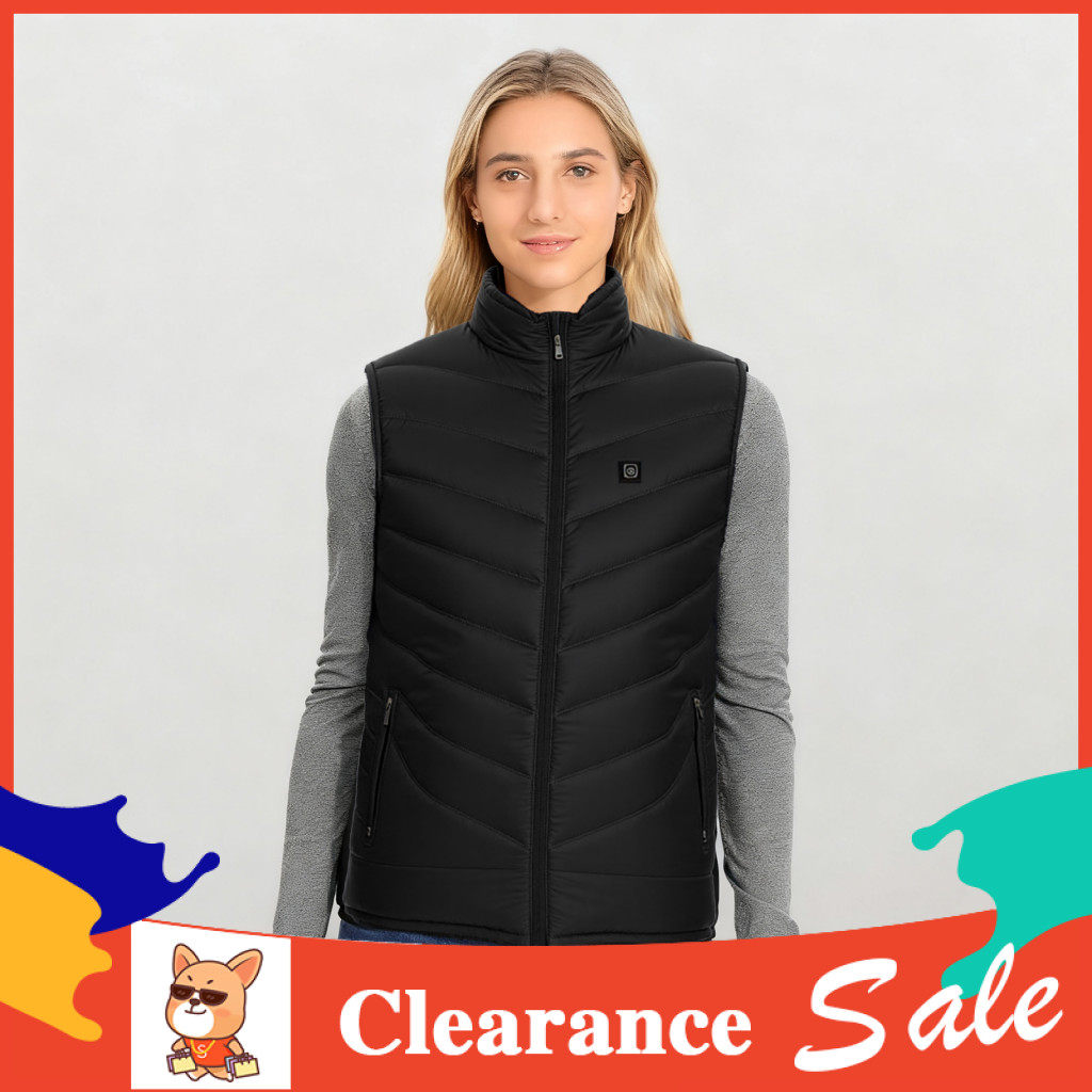 Adjustable Temperature Clothing Waistcoat with Three Modes Unisex Usb Electric Thermal Vest 3 8 Heating Zones for Outdoo
