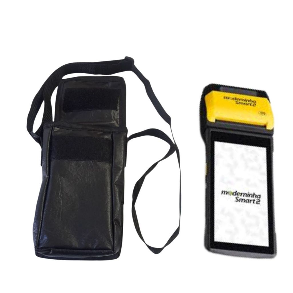 kit 2 Bolsa Estojo Maquina de Cartao Smart Pro 2 Tecido corvin 100% Impermeável
