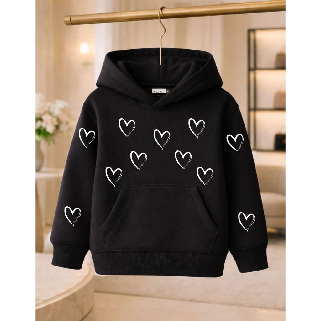 Blusa De Frio Moletom Peluciado Infantil E Juvenil Coração Mini Diva Fashionista Style Look Quentinho