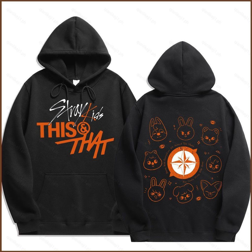 QL1 Stray Kids Hoodie Unissex Mini Álbum Este E Isso SKZOO Casual Solto Fit Top Roupas