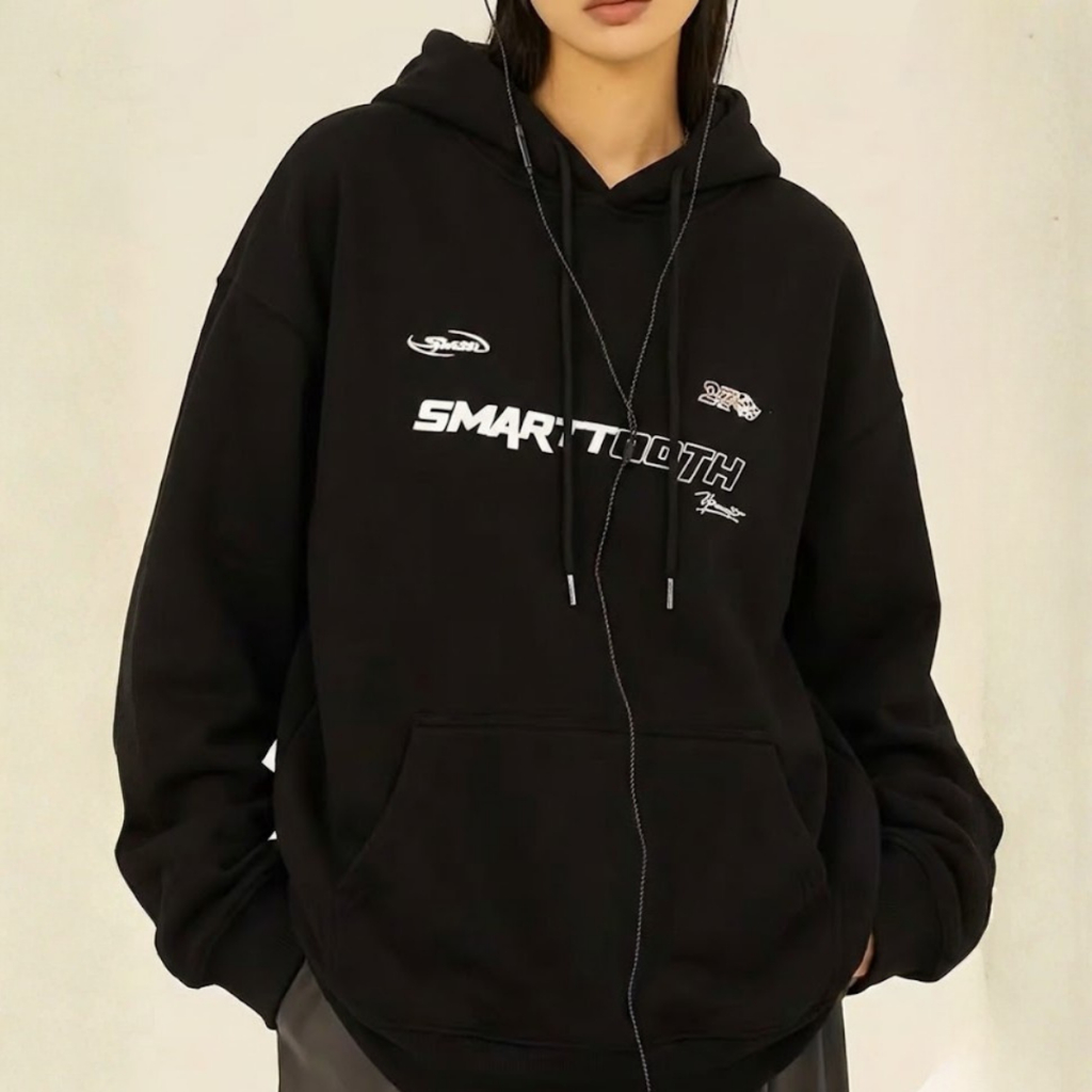 Moletom Canguru Feminino Smart  Slaydiva Minimalista Gringa Blusa de Frio Manga Longa Inverno y2K Streetwear UrbanStyle