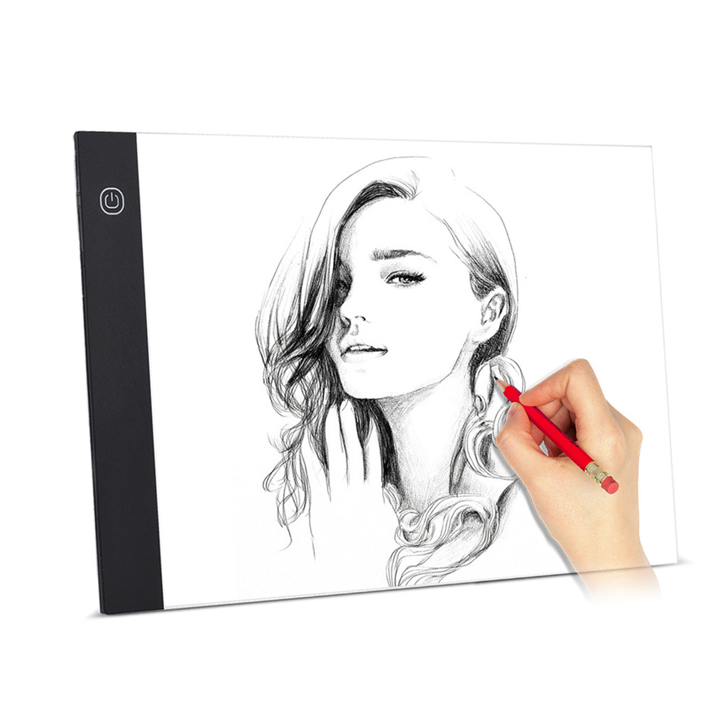 [Xstu-Fast ship] Tamanho A4 Ultrafino LED Light Pad Box Pintura Painel De Rastreamento Copyboard Alimentado Por USB Bril