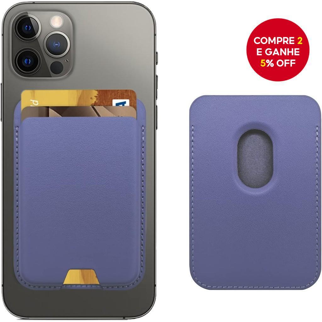 Carteira Magnética Feminina Compatível Com MagSafe Para Suporte De Cartão Seguro iPhone Colado Celular