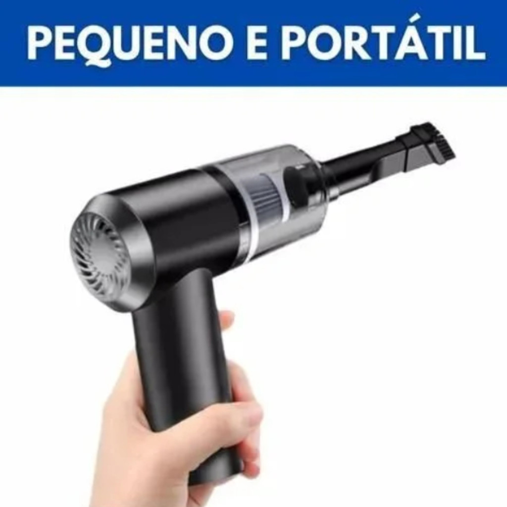 Mini Portable Wireless Vacuum Cleaner Blower 3-in-1 Suction USB Rechargeable Dual Voltage 120w
