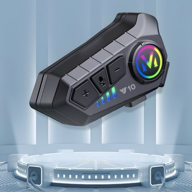 Motorcycle Helmet Headset Hands-Free Calls Wireless Bluetooth 5.3 IPX6 Waterproof - fast shipping