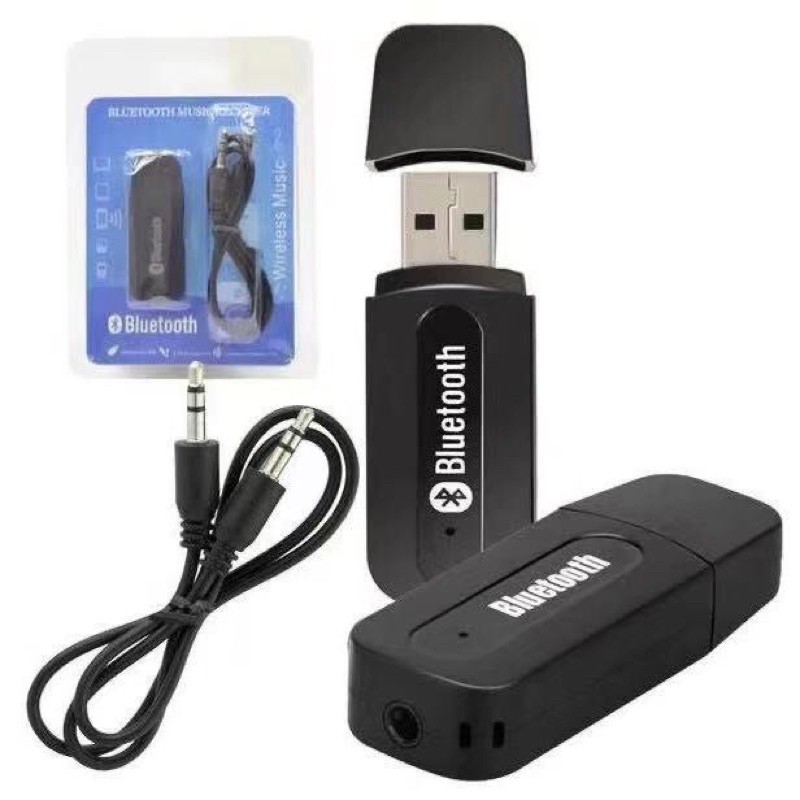 Adaptador Receptor Bluetooth 2.0 Music Audio Mono Receiver A2DP de 3,5 mm USB Wireless Android / IOS Phone