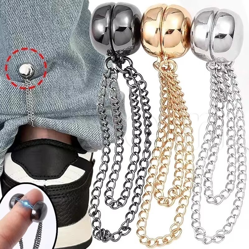 1/2/4 Pares De Clipe De Fixação De Calça Magnética-Pino De Colarinho De Cardigã-Broche Magnético De Camisa-Braçadeira Aj