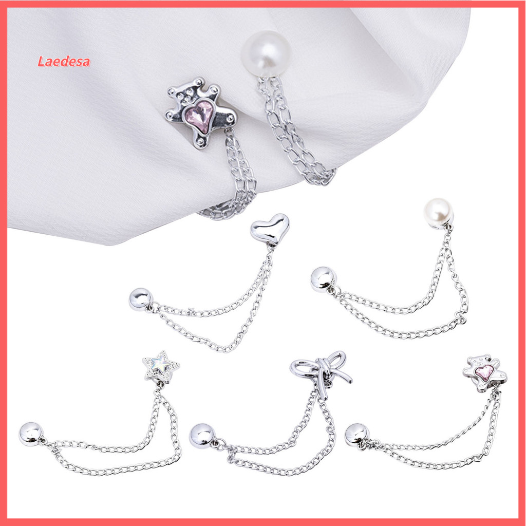 Magnetic Clothing Clips Clip with Chain – Multi-function Magnet Button Pin for Hem Adjustment on T-shirts Sleeves Pant