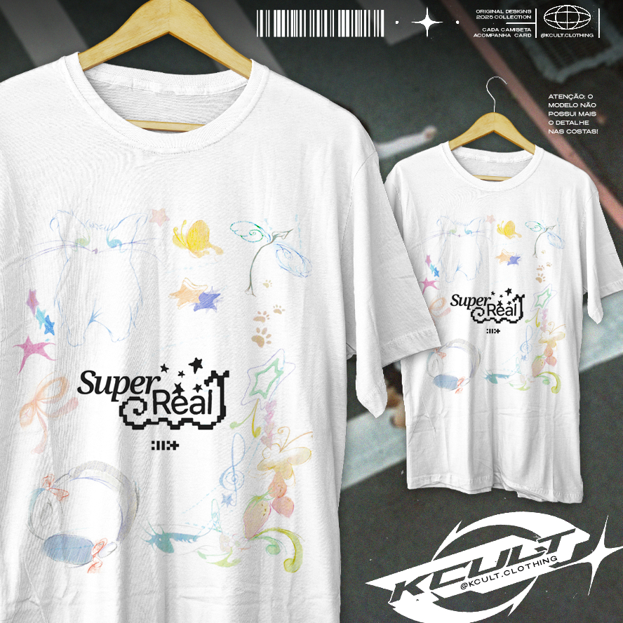 Camiseta Unissex ILLIT 'Magnetic' Super Real Me KPOP aesthetic