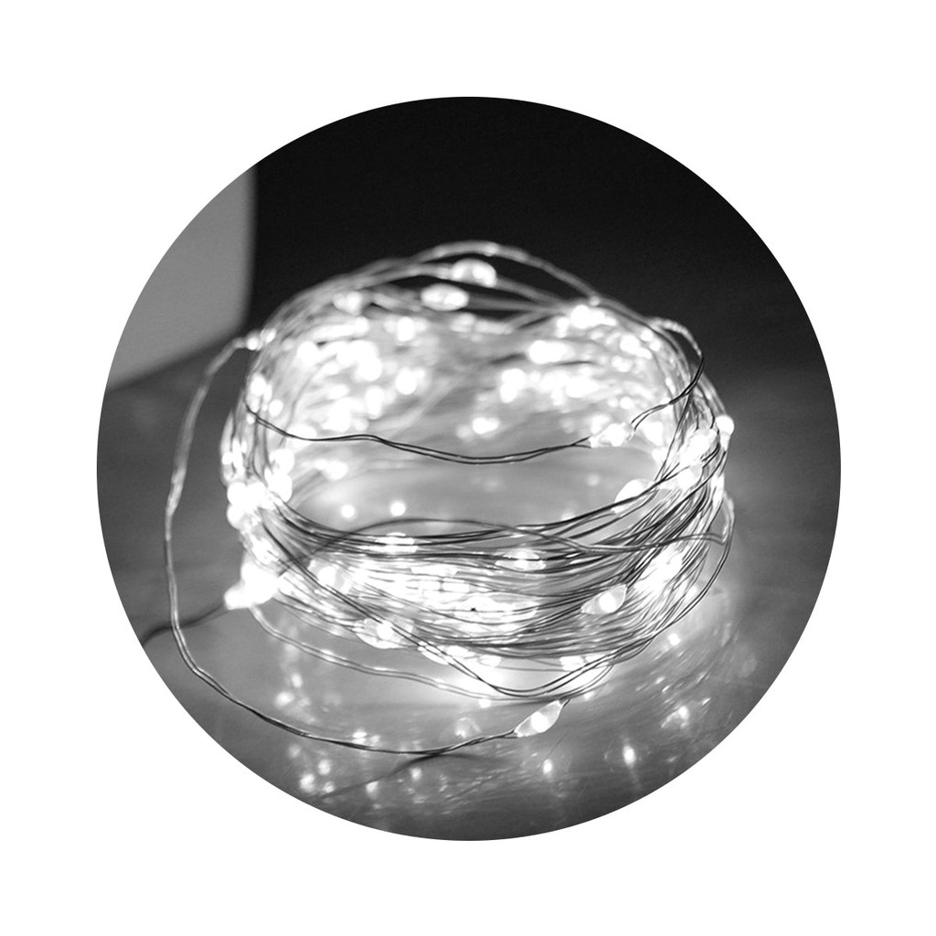 Pisca LED Fio de Fada 100L 10 Metros USB Pilha Branco