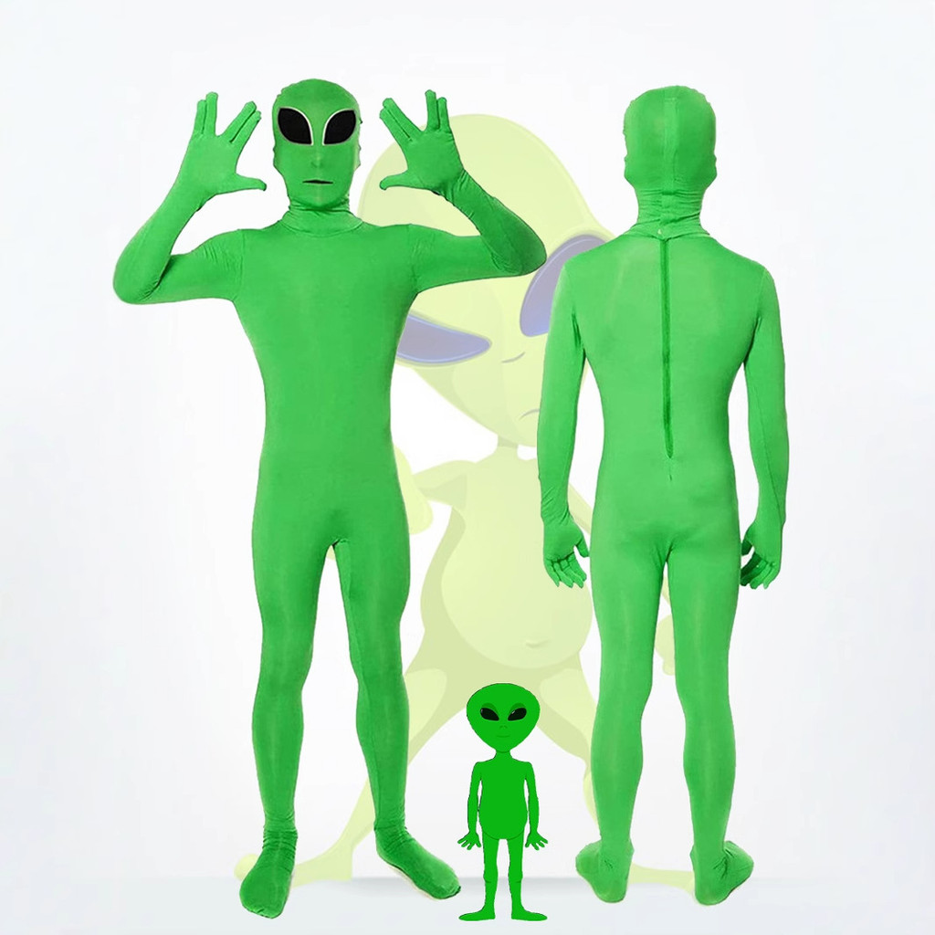 ET Green Alien Dress Up Halloween Carnaval Traje Cosplay