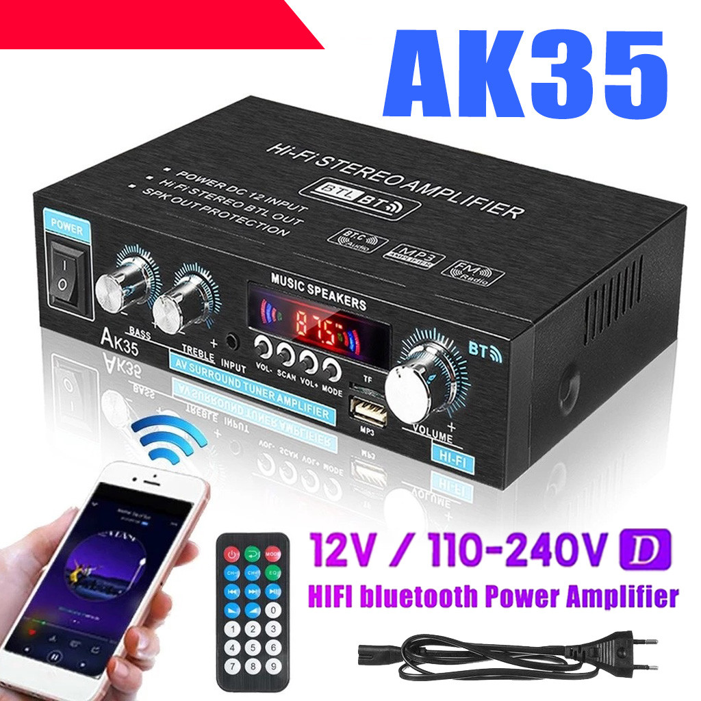 Amplificador De Áudio Digital Ak35 Speakers 110-220v  800w