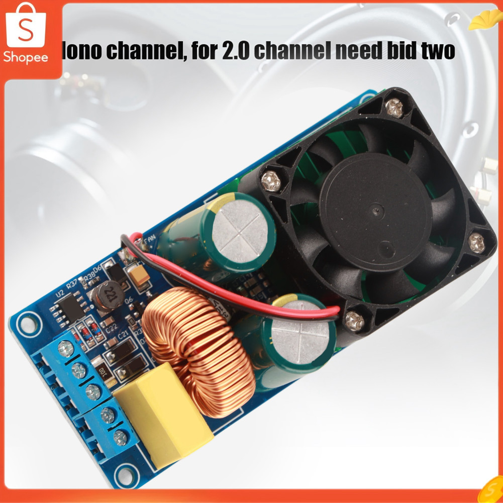 Placa amplificadora de potência digital Xixian IRS2092S 500W Classe D Mono para sistemas de áudio HiFi